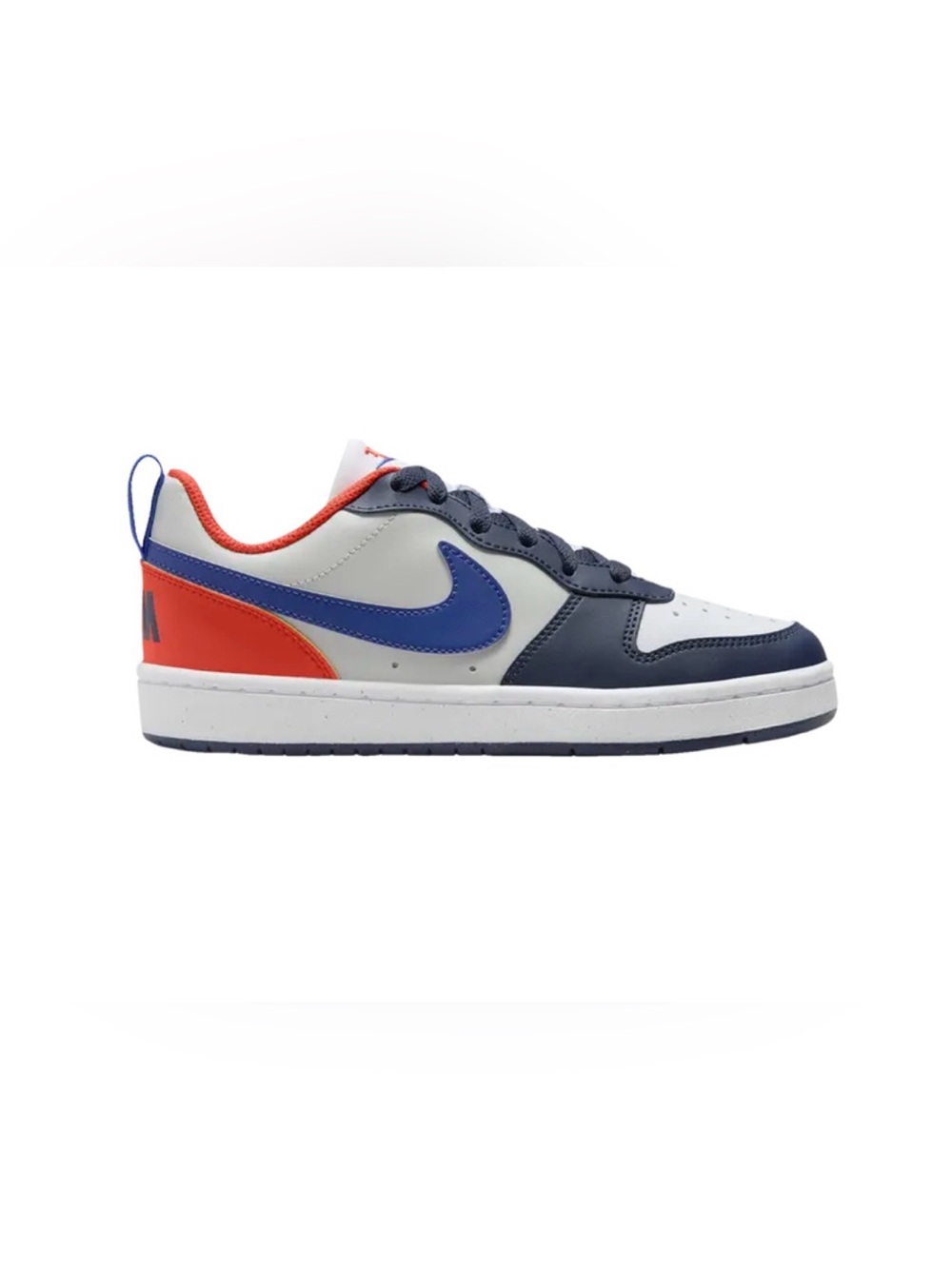Nike Court Borough Low Recraft GS Midnight Navy Team Orange Sneakers 7Y